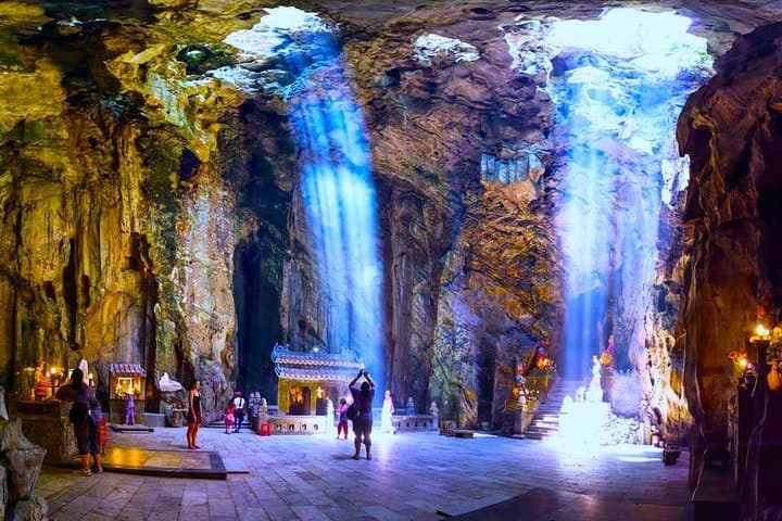 FROM DA NANG/ HOI AN - MARBLE MOUNTAINS - MONKEY MOUNTAIN - AM PHU CAVE MORNING