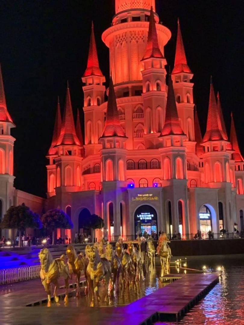 Land of Legends Night Show from Side/Manavgat