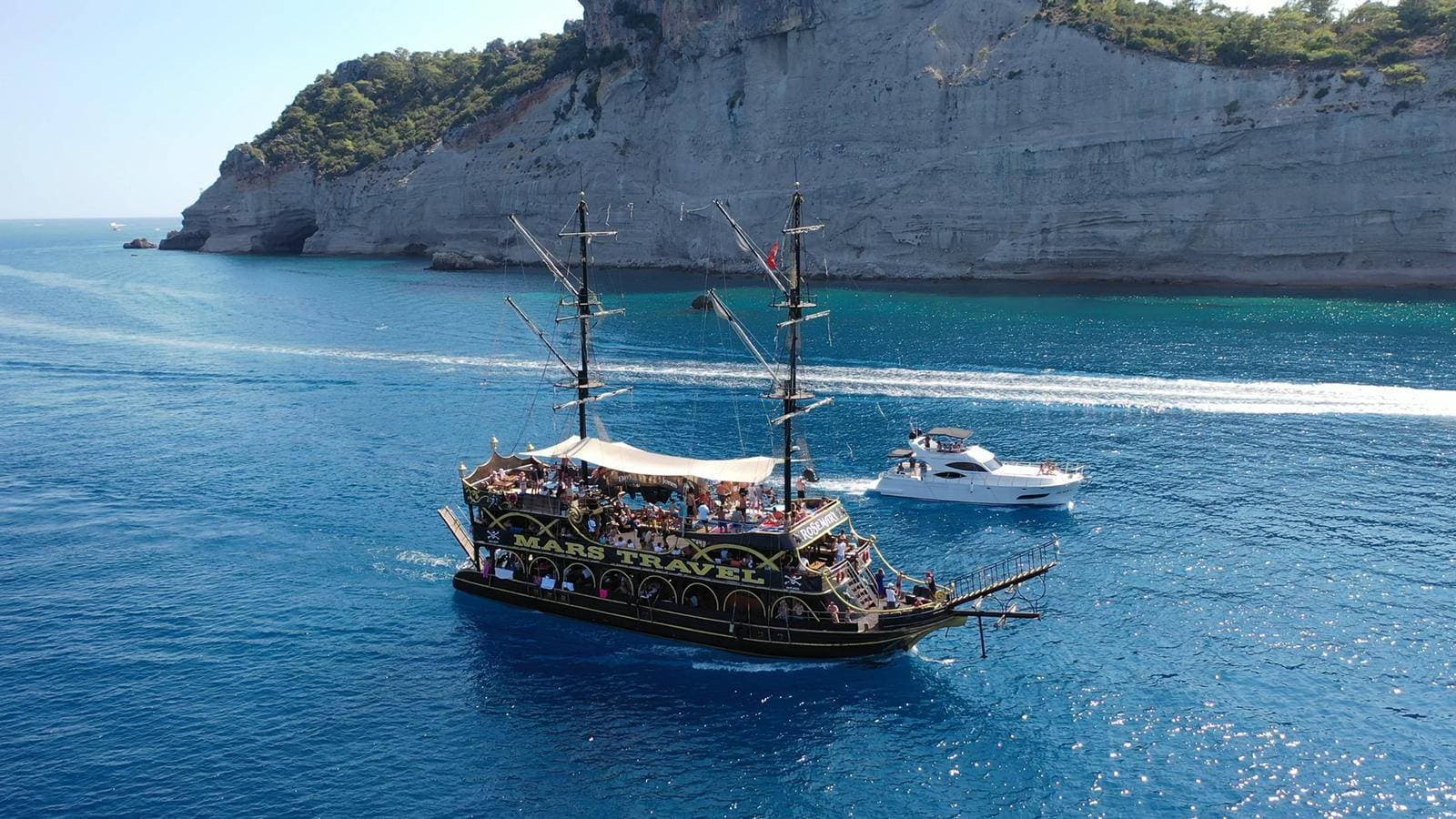 Pirate Boat Trip with Rosemary Boat in Kemer